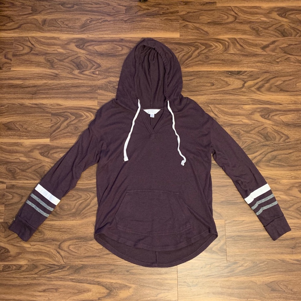 Market and Spruce Purple Hooded Sweater size XS